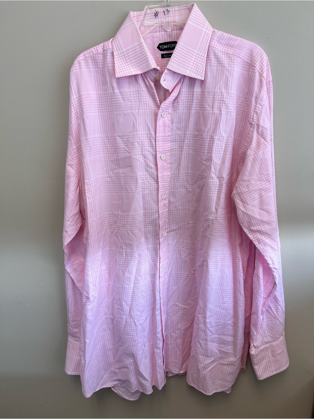 Authentic Tom Ford Men’s shirt made to measure